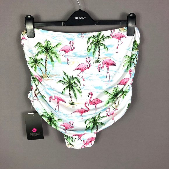 Marilyn Monroe Pink Flamingo Halter Bikinis Bottom Size 2X - Picture 7 of 9